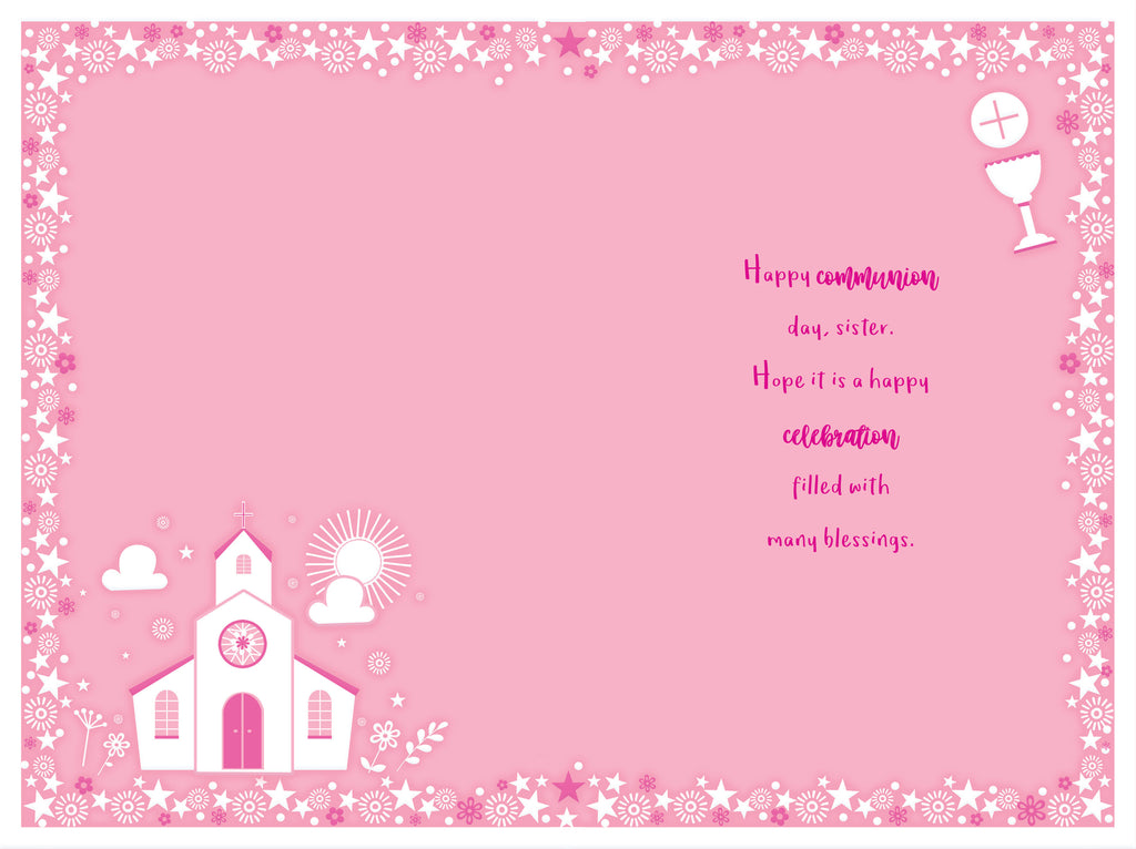 Sister Holy Communion Card On Your First For A Special  Lovely Verse