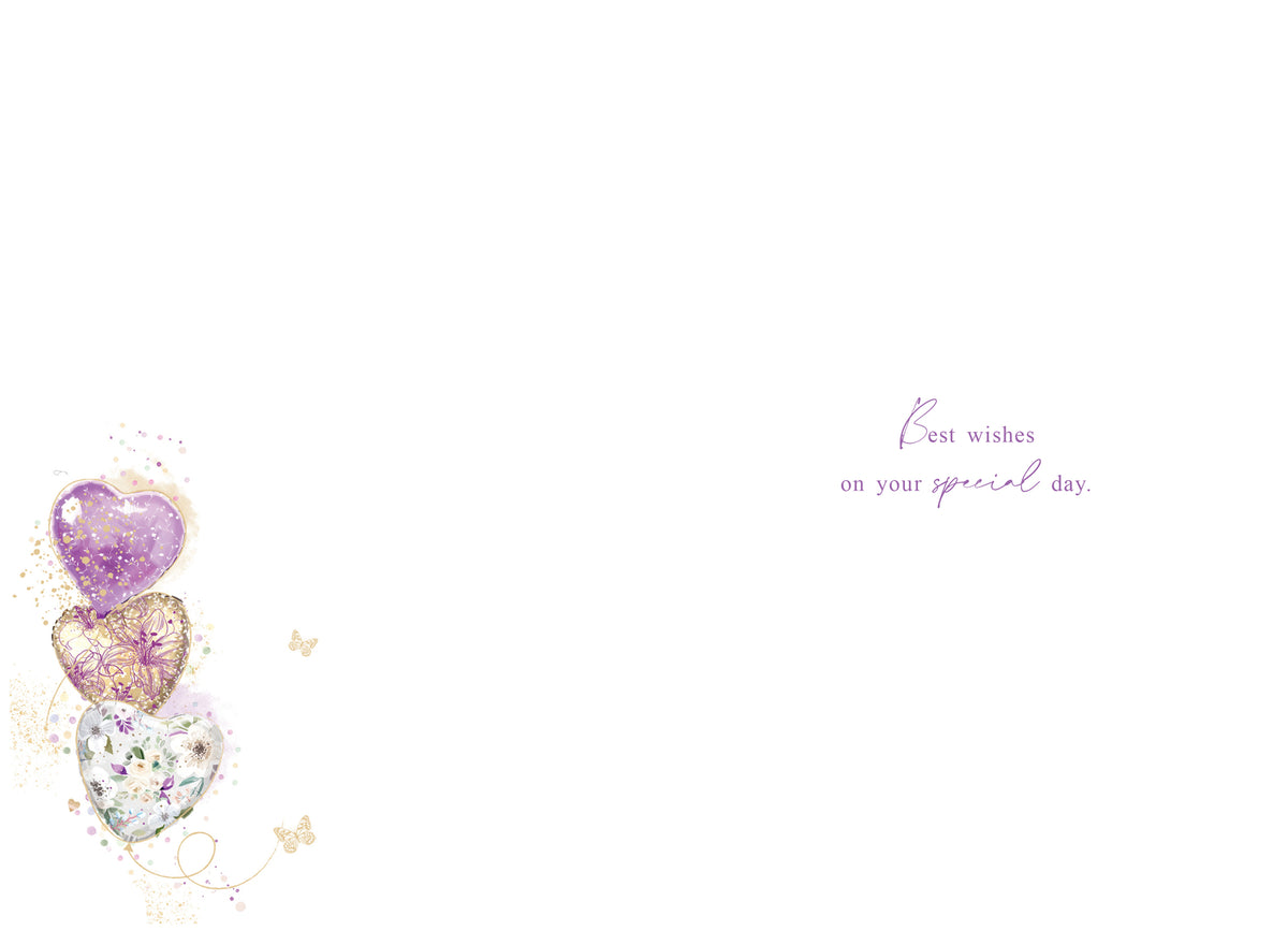 Happy 15th Birthday Card Female Foil Finish 8" x 6" Lovely Verse