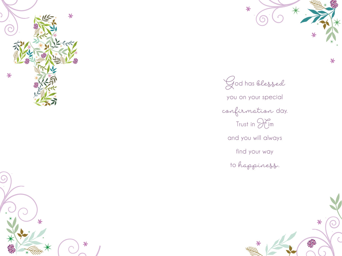 Your Confirmation Day Card Blessings On  Walk In The Light Of The Lord