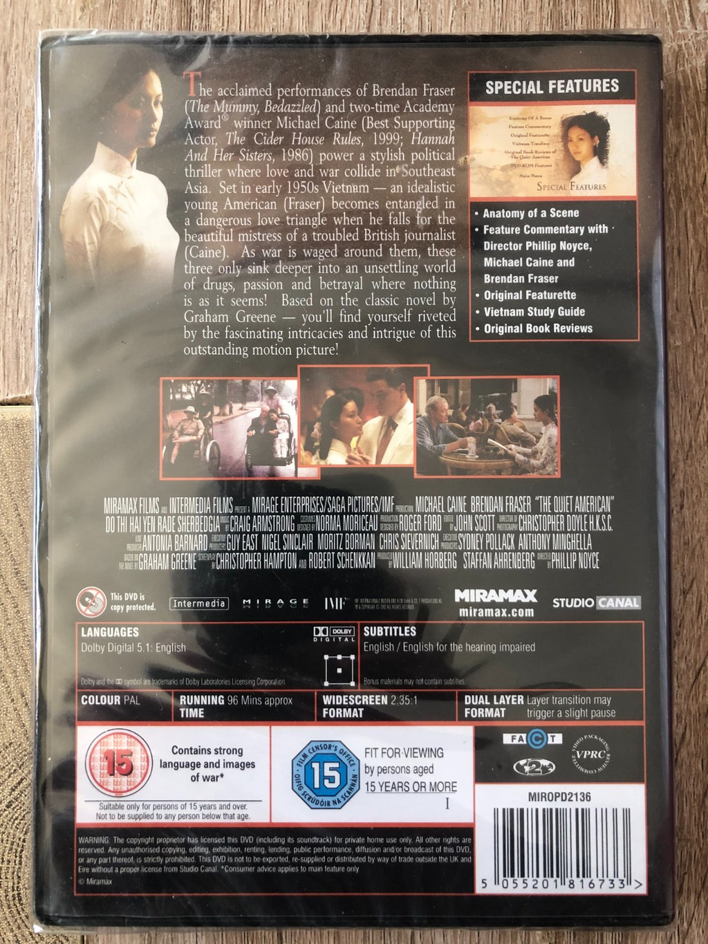 The Quiet American (2011) Michael Caine Noyce DVD Region 2 - New & Sealed