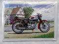 Triumph T.120 Bonneville 1961 Motorcycle Art Greeting Card - 8"x6" Blank New UK