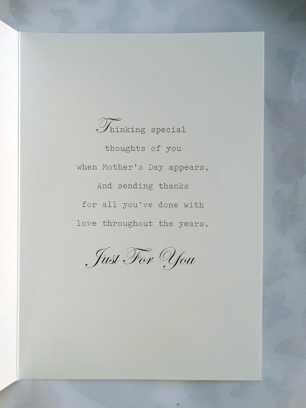 Have A Lovely Happy Mothers Day Mum Shoes & Word Design Card