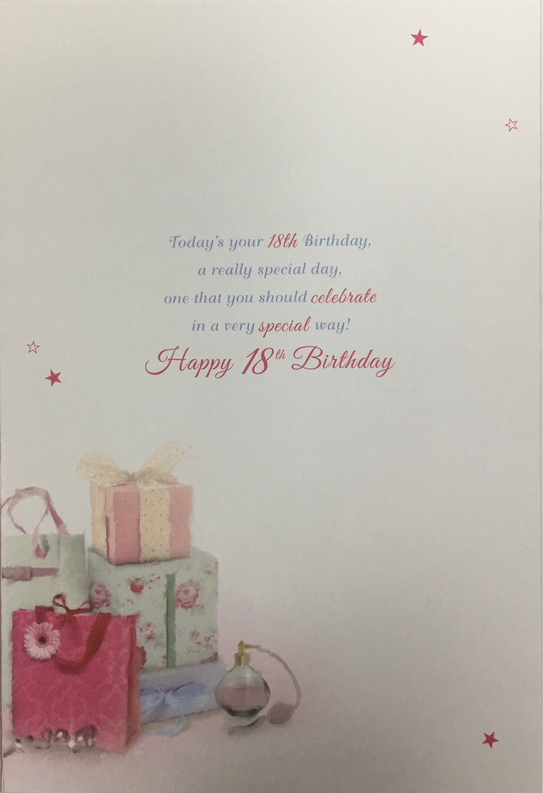 18th Happy Birthday Card Niece Daughter Sister Age 18 Great Granddaughter
