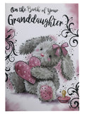 Birth Granddaughter Card On The Of Your Baby Teddy & Heart Design Lovely Verse