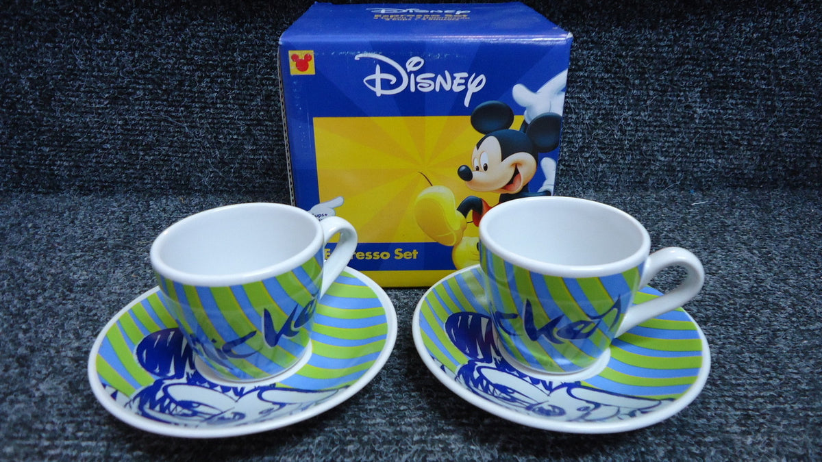 Disney Mickey Mouse Espresso Coffee Set Ideal Christmas Birthday Easter Present