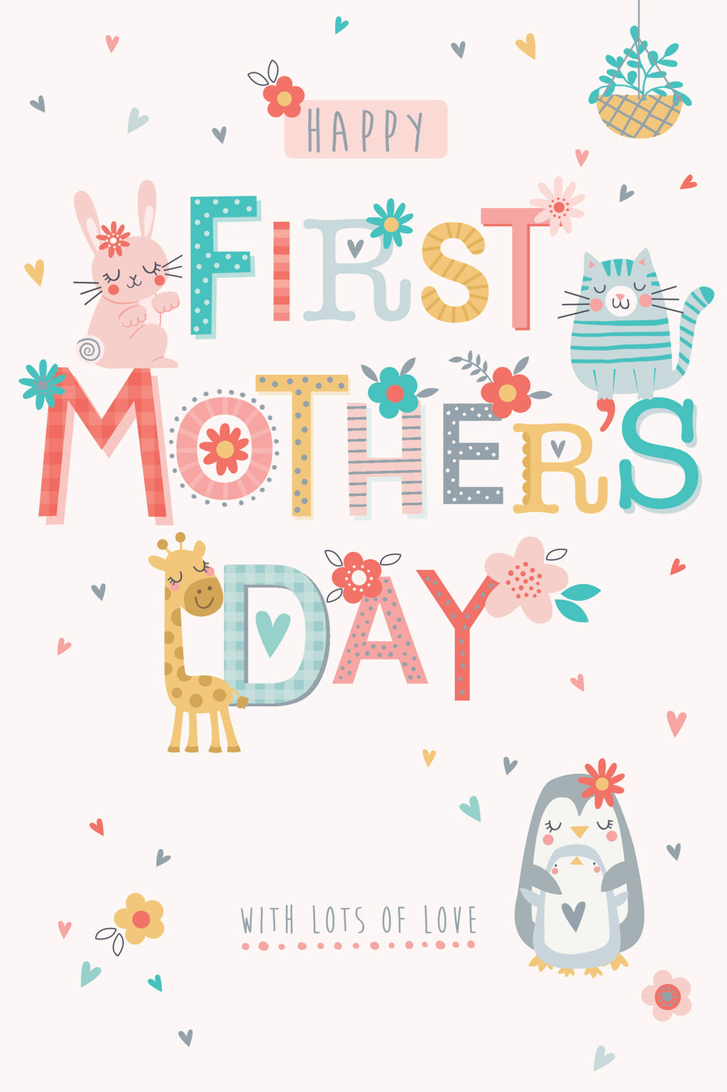 WIth Lots Of Love Happy 1st Mothers Day Happy Mother's Day Card Lovely Verse
