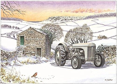 Nostalgic Traditional Tractors  Landrover Canal Christmas Card 28 Designs