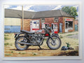 B.S.A. Gold Star Card DBD 34 1956 Motorbike Design Open Blank Birthday Christmas