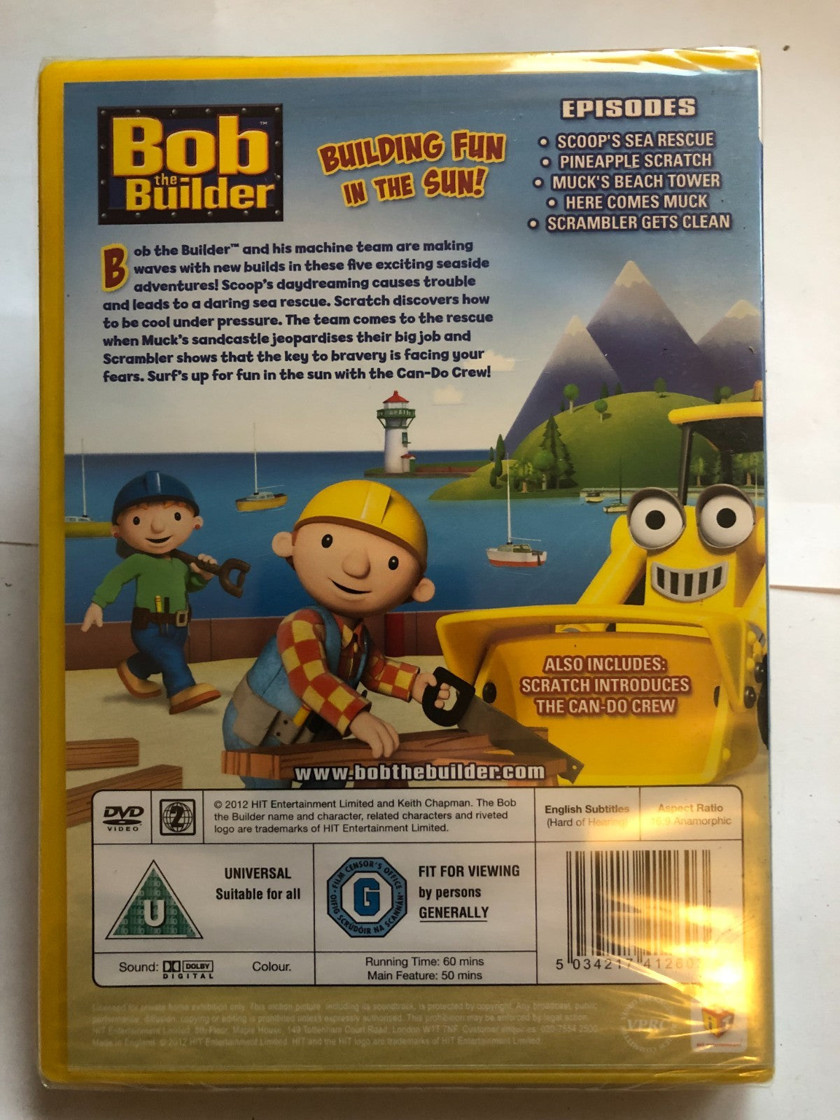 Bob The Builder - Seaside Adventures (U) DVD Brand New UK Release Genuine Fast