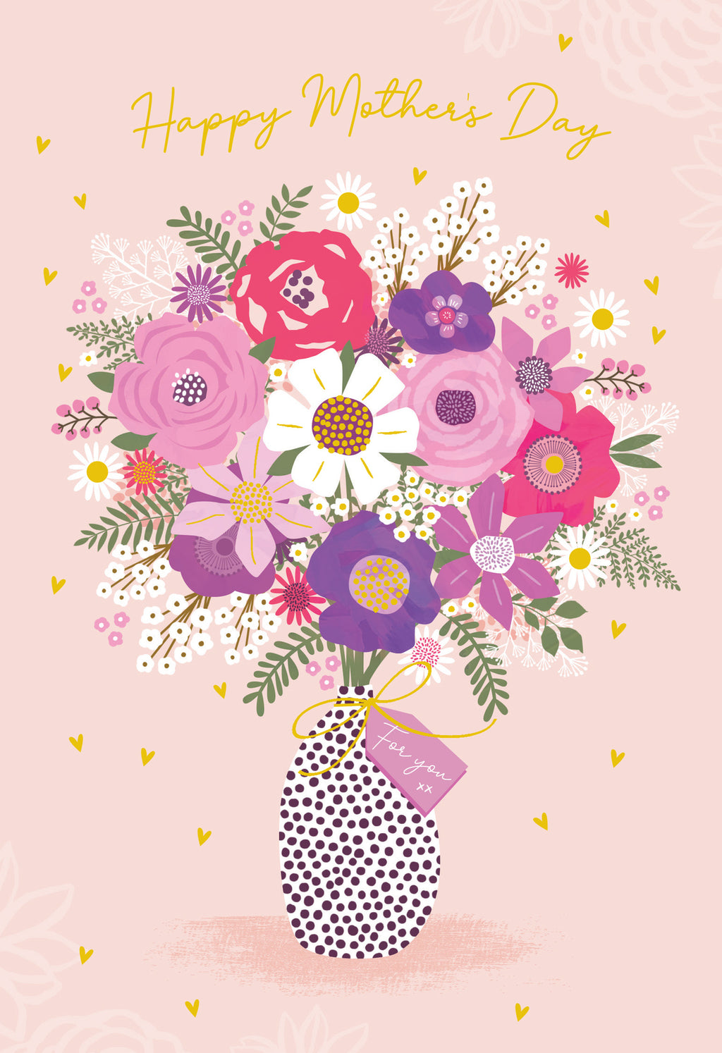 For You Flowers Open Happy Mother's Day Card Lovely Verse