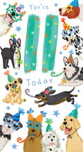 Age 11 Male 11th Birthday Card Dogs 9" x 5" Lovely Verse