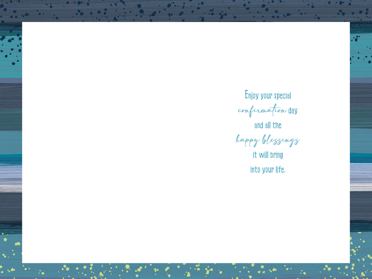 Boy Confirmation Day Card To A Very Special On Your Lovely Verse