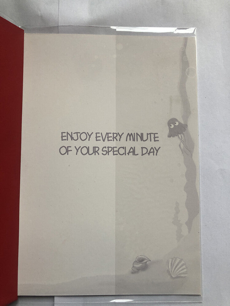 Brother Happy Birthday Card Cute Boy Diving Helmet  Fish Ahells Underwater