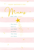 Happy Mothers Day Mums Are Like Stars Mother's Day Card Lovely Verse
