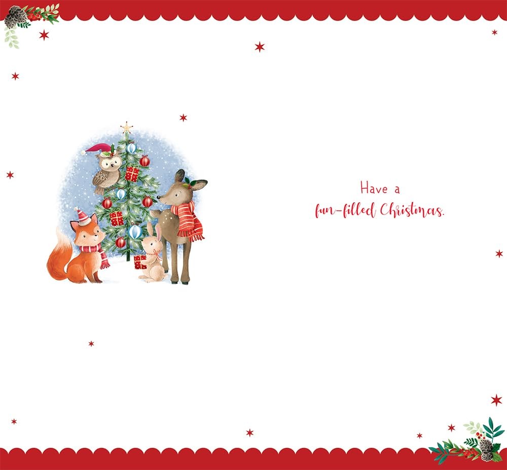 Daughter Christmas Card Hope All Your Festive Wishes Come True 9" x 5"