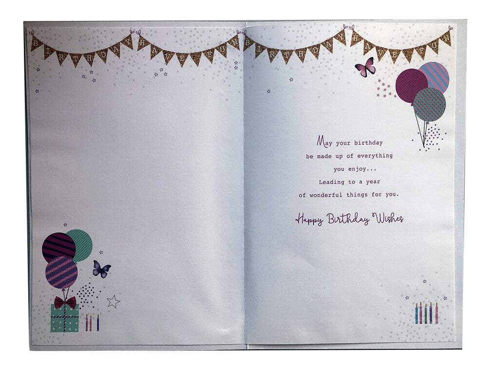 Granddaughter 13th Birthday Card 13 Today  Balloons Design Happy  Lovely Verse
