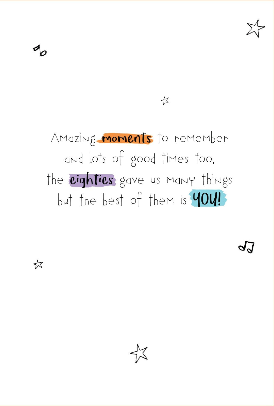 Someone Born In The 80's Happy Birthday Card A Decade To Remember 1980's