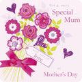 For A Very Special Mum 3d Flowers Design Large Mothers Day Card