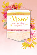 For The Best Mam Thanks For Always Being There Happy Mother's Day Card