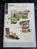 Grandad Happy Birthday Card Gardening Tools Shed Wheelbarrow Just For You