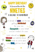 Someone Born In The 90's Happy Birthday Card Decade To Remember 1990's