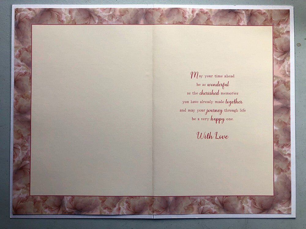 Special Couple Anniversary Card Champagne Flutes Perfect Team Verse