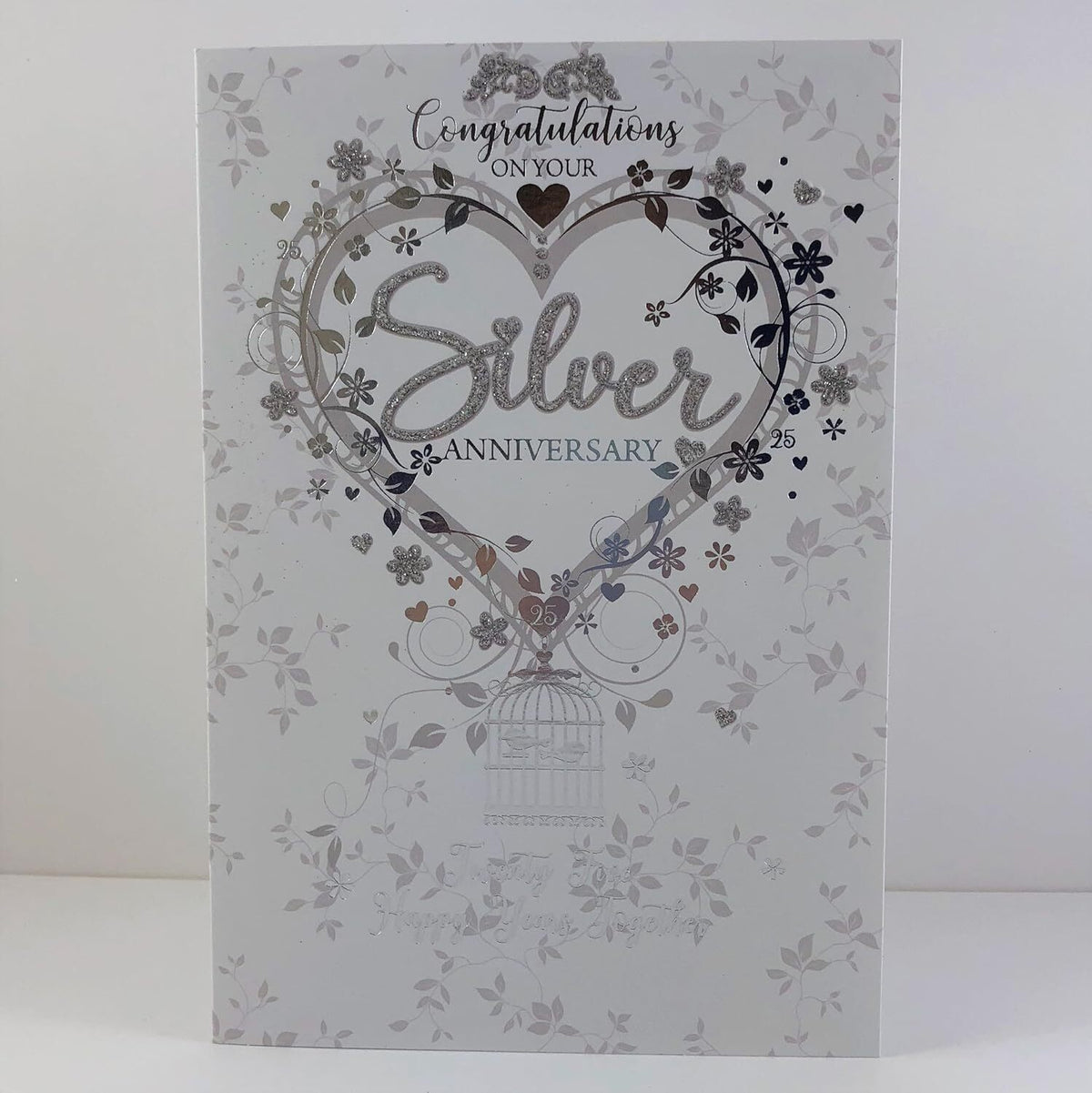 Silver Anniversary 25 Years Anniversary Card Lovely Verse