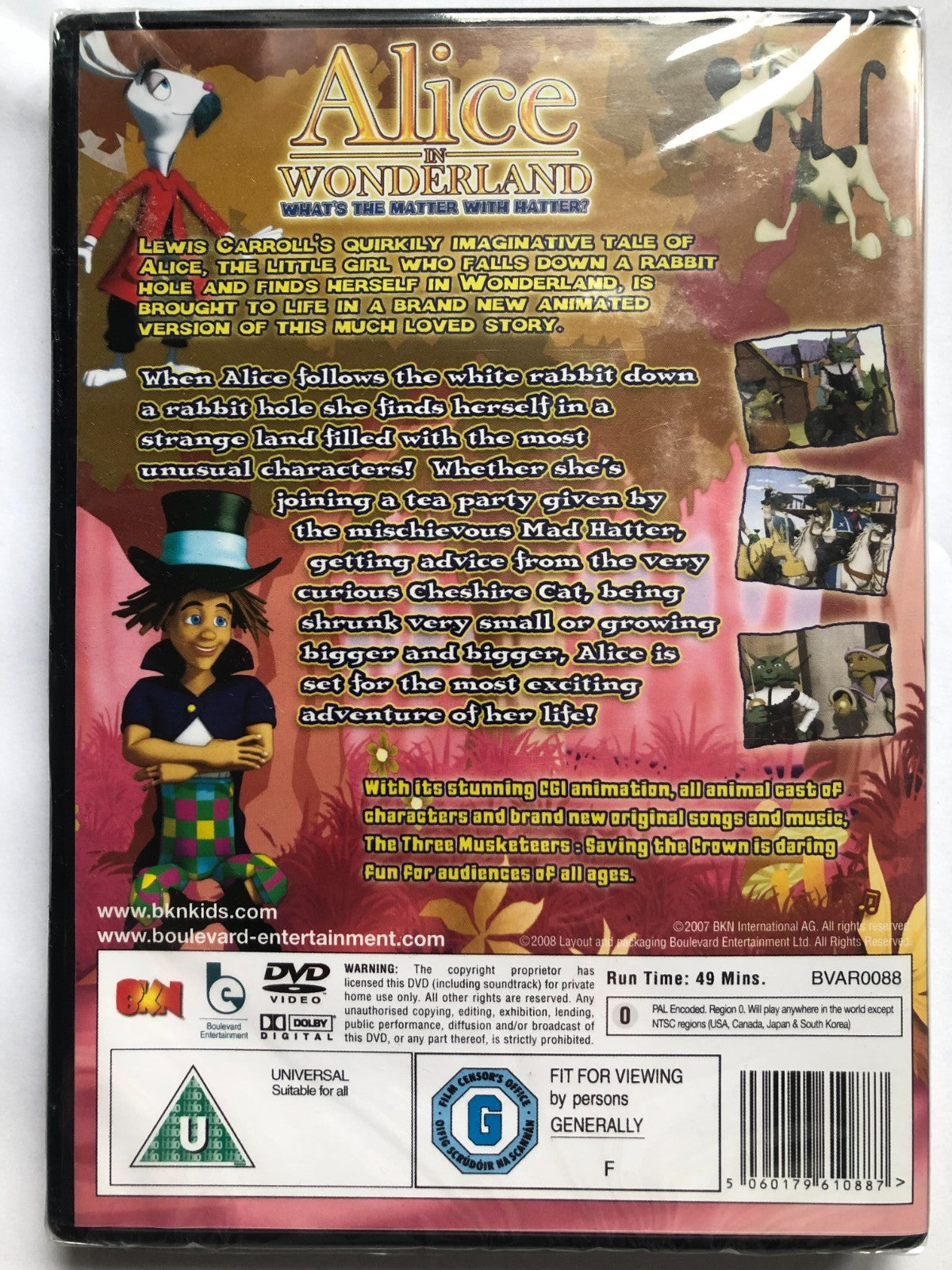Alice In Wonderland Whats The Matter With The Hatter DVD Brand New Sealed UK R2