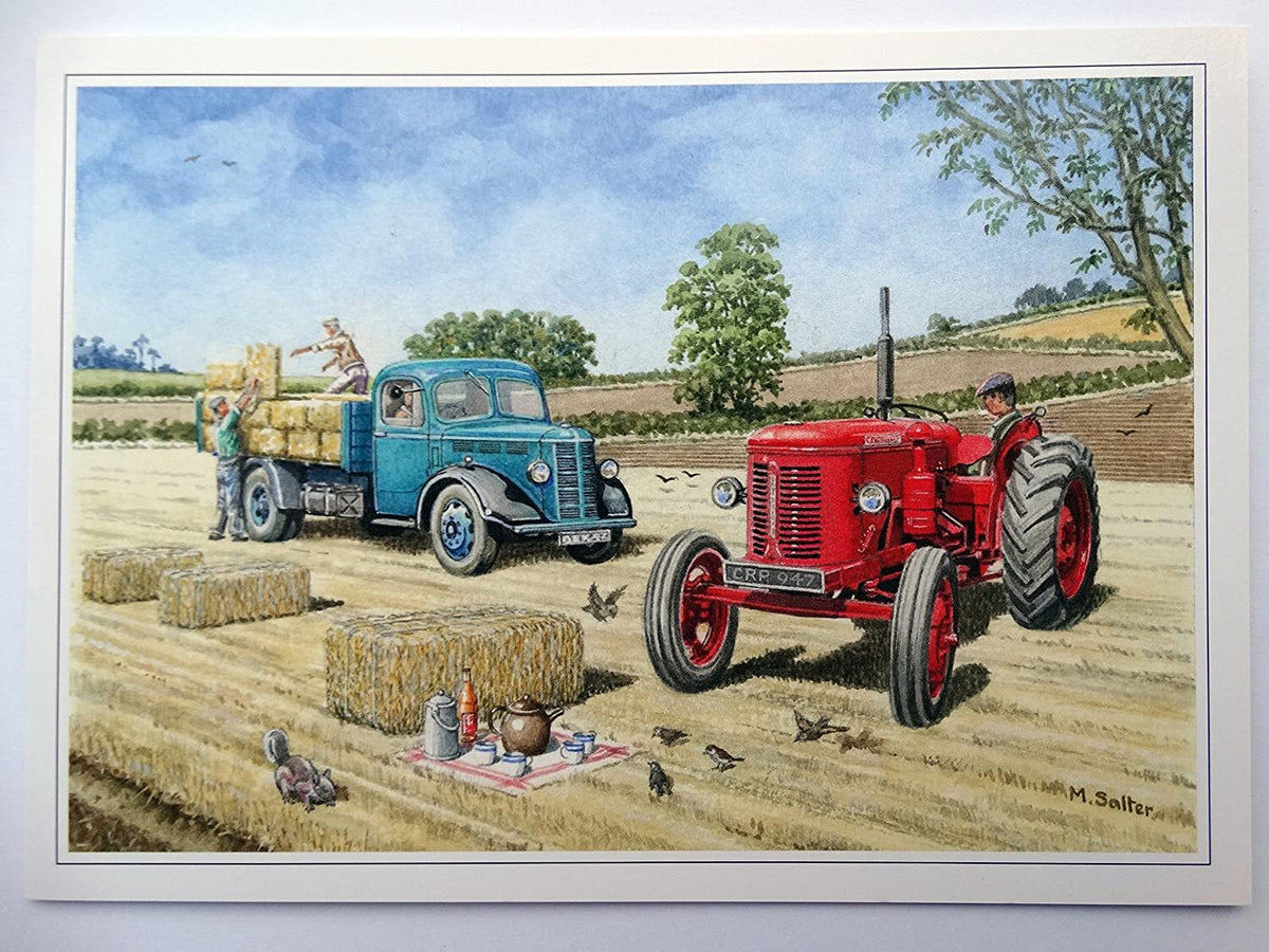 Nostalgic Tractors Planes Land Rover Canal Open Blank Birthday  Card 75 Designs