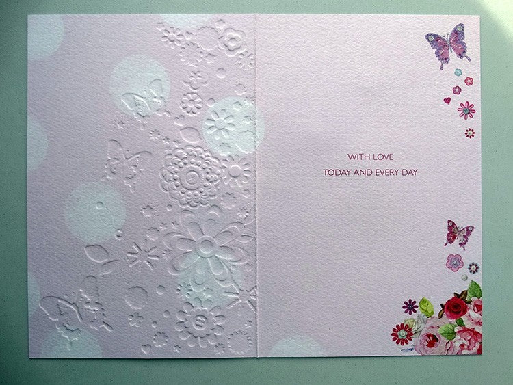 Especially For You On Mother's Day Card Butterflies & Flowers Design Card