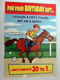 Funny Humorous Birthday Card For You Birthday Gift I Placed A Fifty.Happy Humour