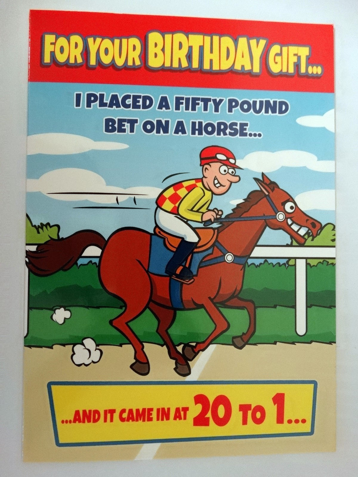 Funny Humorous Birthday Card For You Birthday Gift I Placed A Fifty.Happy Humour