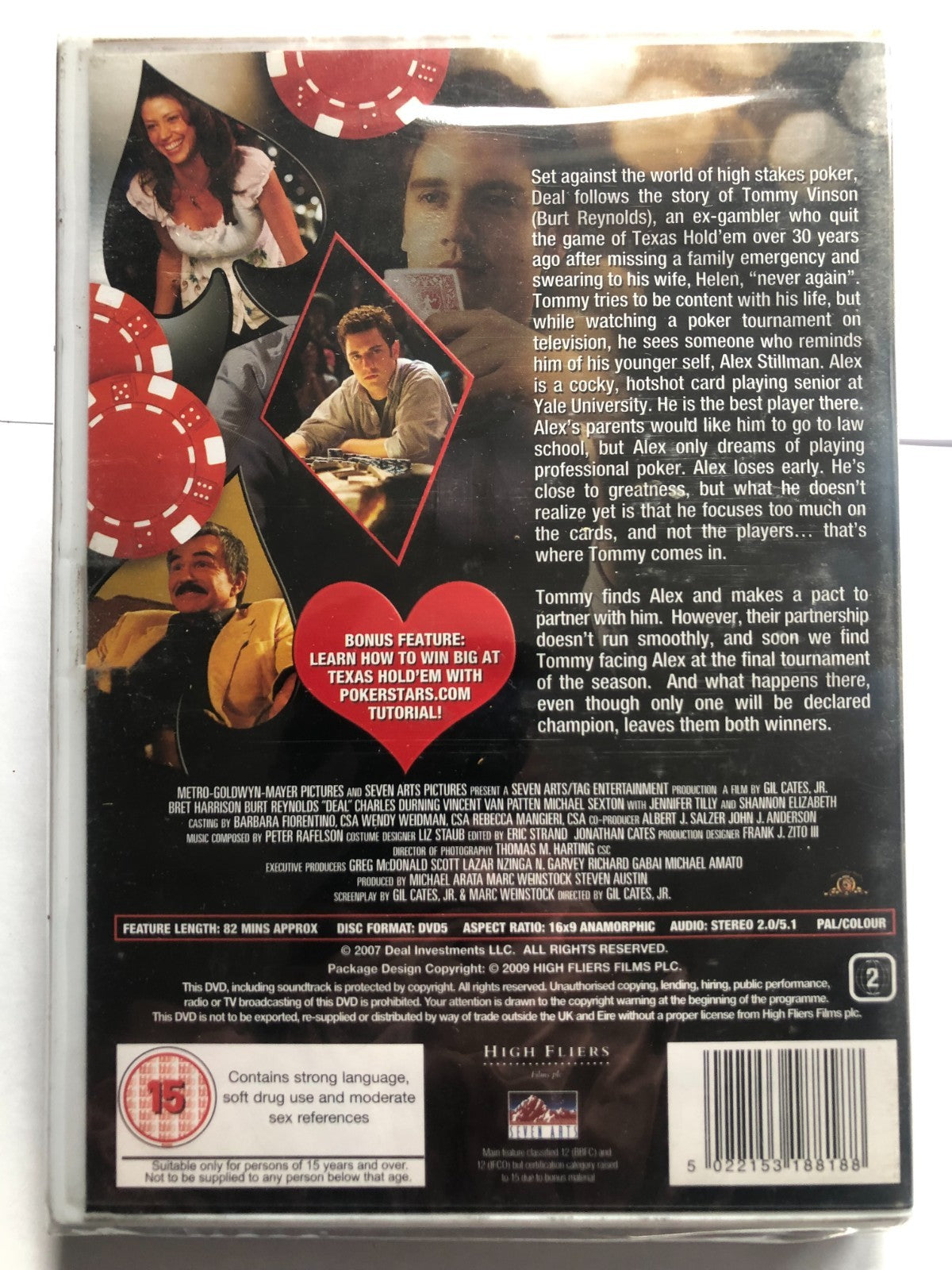 Deal (2009) Burt Reynolds Cates Jr DVD Region 2 New & Sealed