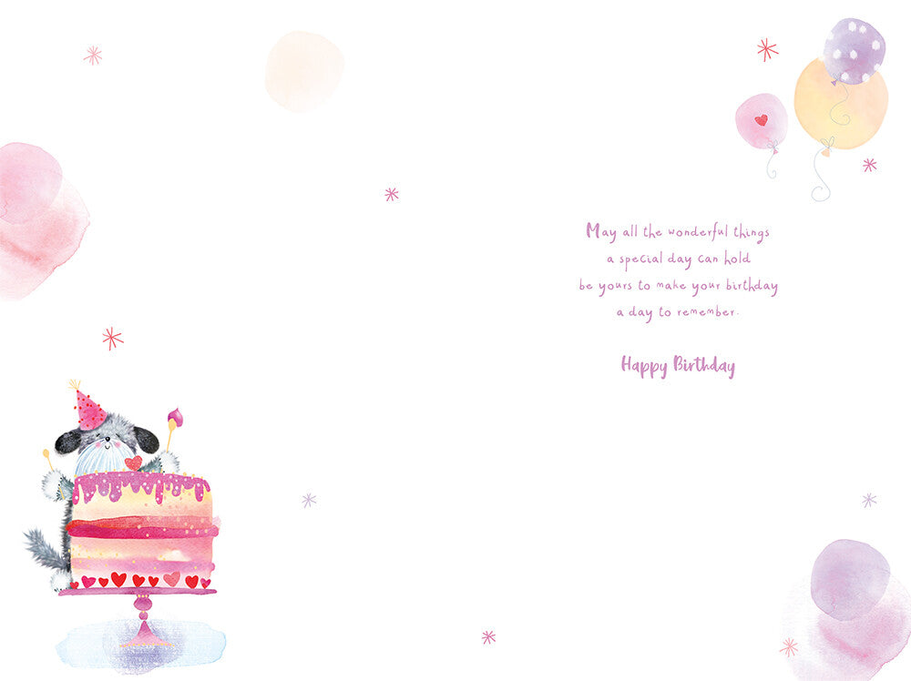Friend Birthday Card This Calls For A Party And Plenty Of Cake Fabulous Cute Dog