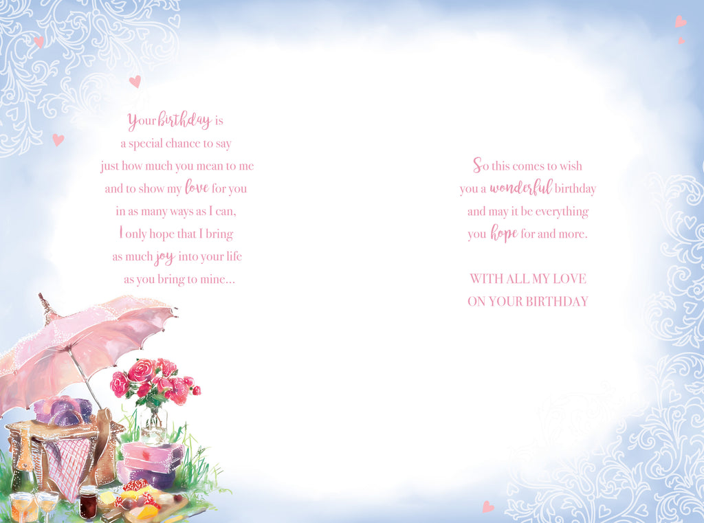 Wife 60th Birthday Card 60 Today Picnic Happy Lovely Verse
