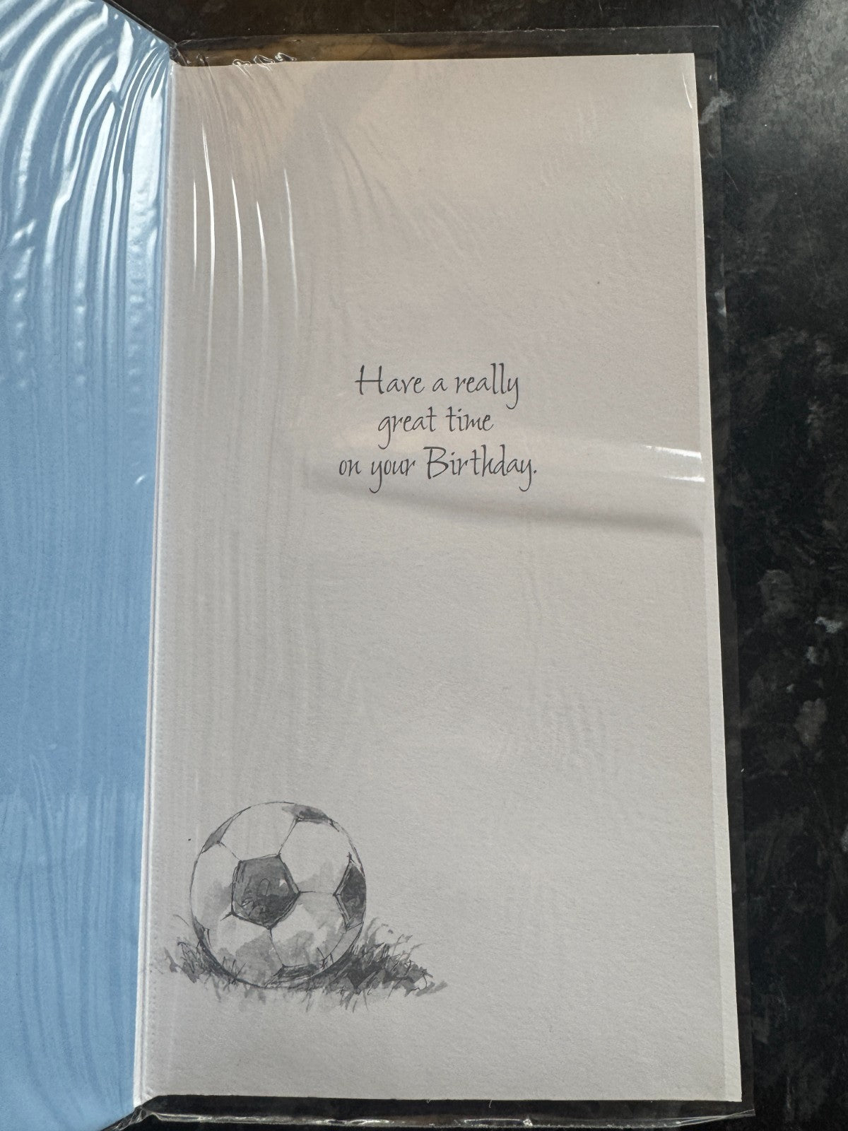 Football Birthday Card To My Friend Male Sports Boots Shirt Textured 13x23cm
