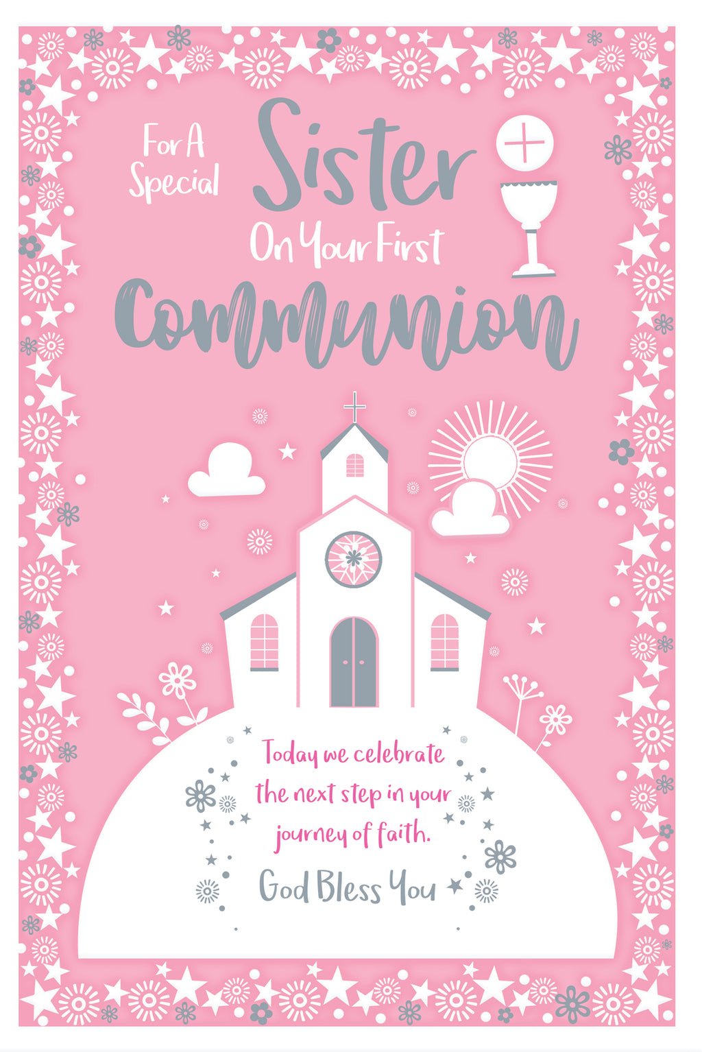 Sister Holy Communion Card On Your First For A Special  Lovely Verse