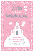 Sister Holy Communion Card On Your First For A Special  Lovely Verse