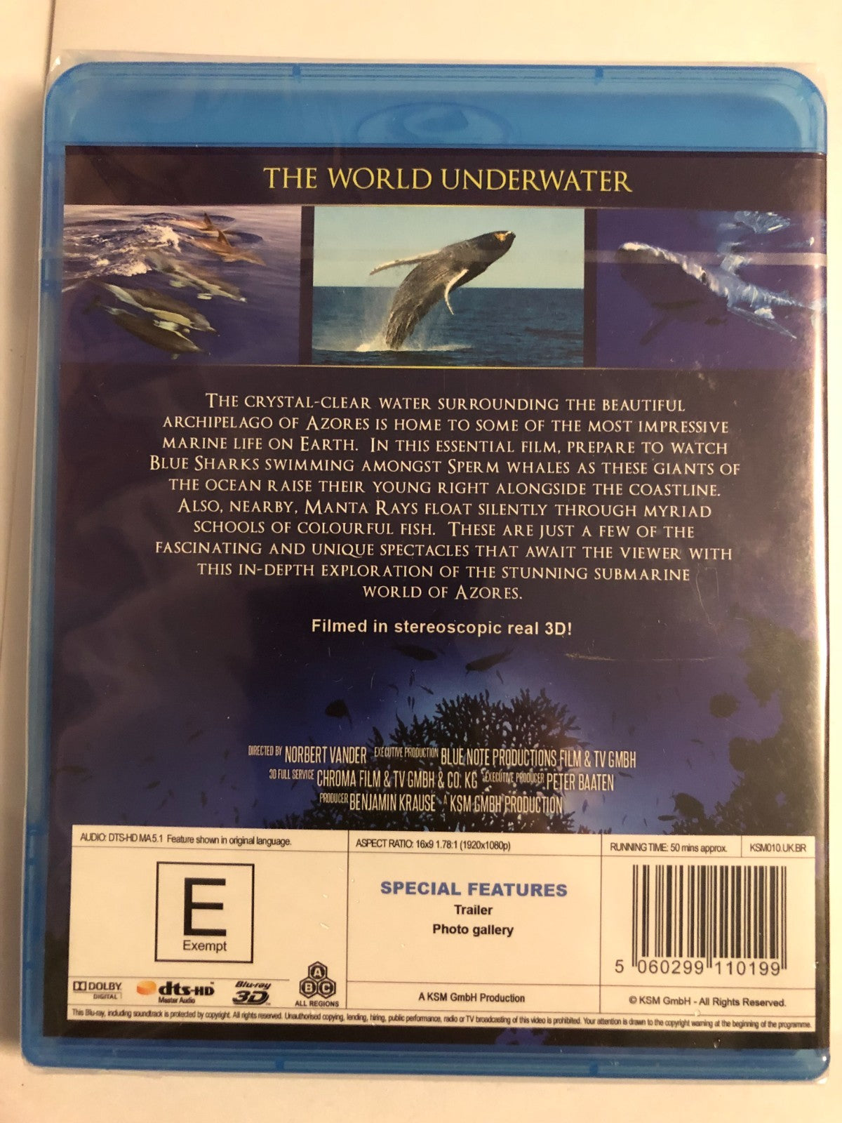 Azores: The World Underwater Blu-ray (2012) New & Sealed