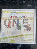 Age 1 Male Birthday Card 1st You Are One Three Mice Painting