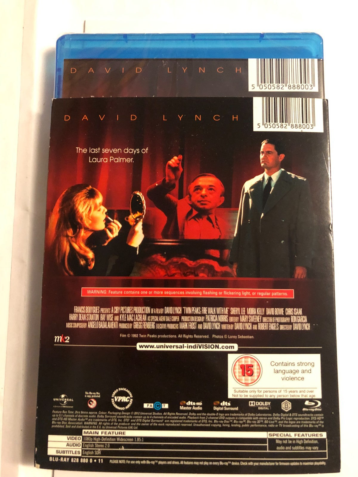 TWIN PEAKS FIRE WALK WITH ME Blu-ray David Lynch Slipcase Brand New & Sealed