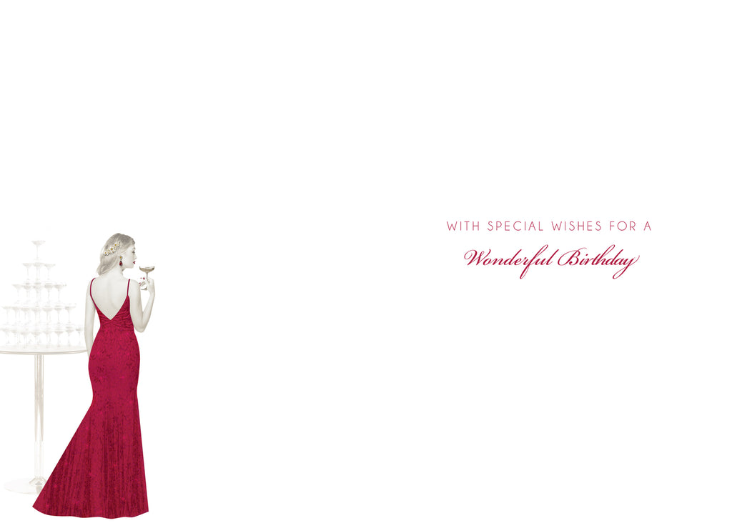 Happy 70th Birthday Card Female Foil Finish 8" x 6" Lovely Verse