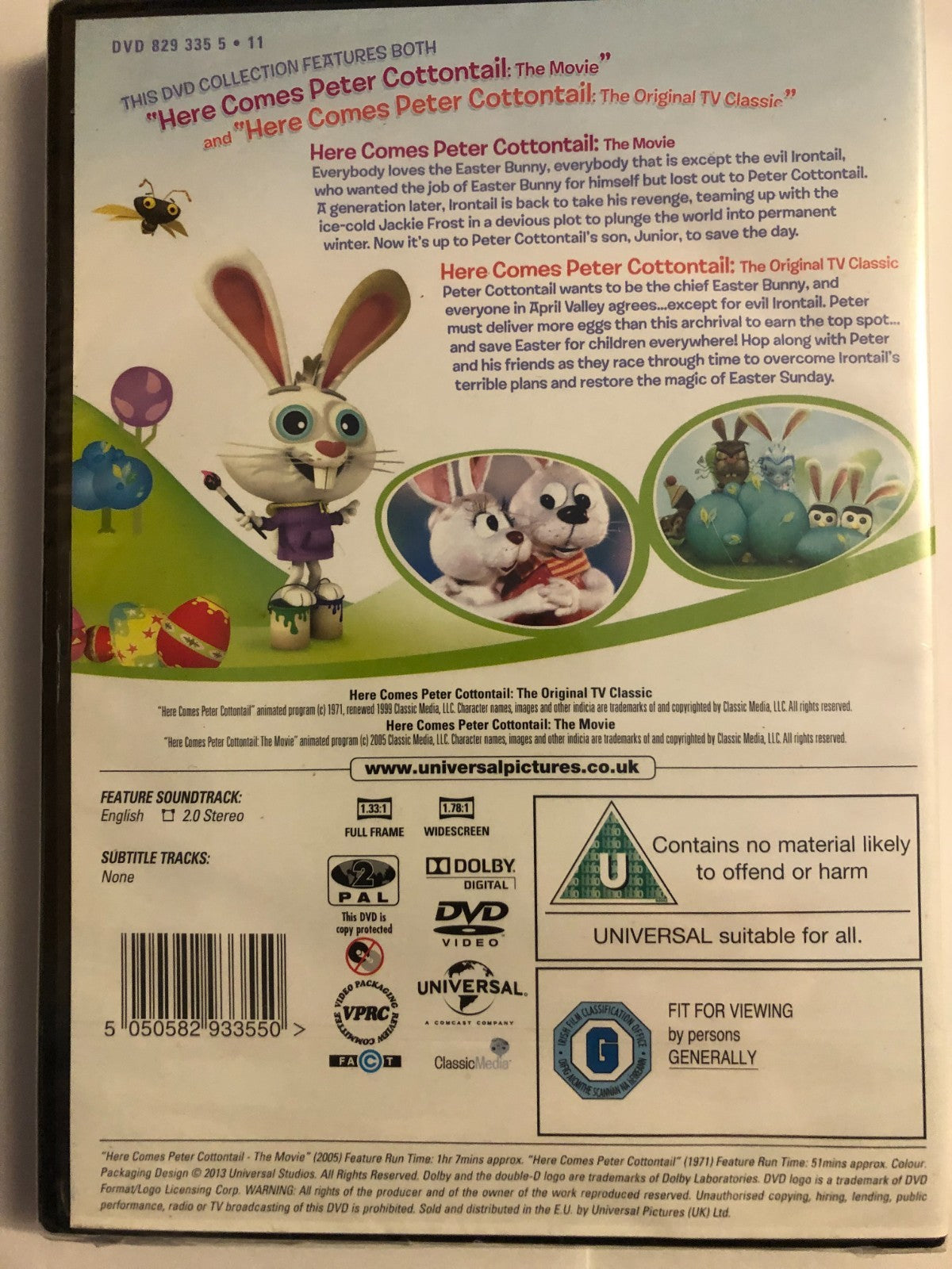 Peter Cottontail: The Movie - 2013 Bumper DVD UK Release New & Sealed