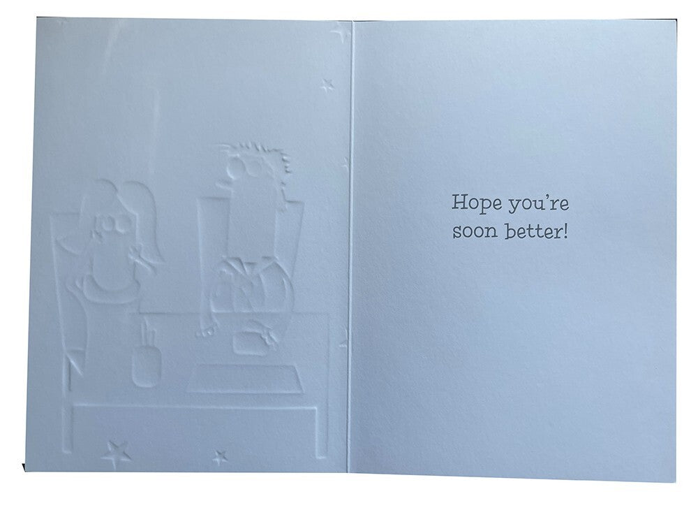 Get Well Soon Card I'm Afraid You Have Got Hypochondria Funny