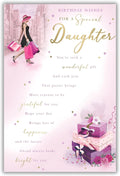 Daughter Birthday Card  Chic City & Gift Box Design  Quality Finish  15x23cm