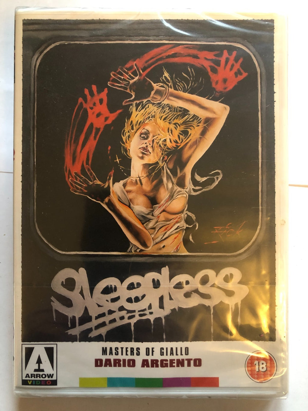 SLEEPLESS DVD Dario Argento Claudio Argento Movie Film Original UK Release R2