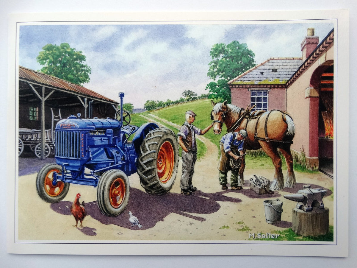Nostalgic Tractors Planes Land Rover Canal Open Blank Birthday  Card 75 Designs