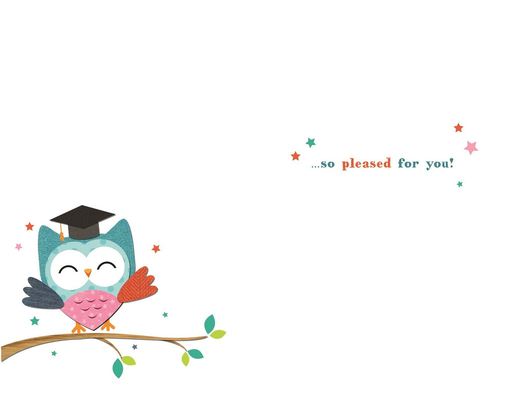 Graudated Congratulations Card On Your Graduation You've Owl Design Well Done