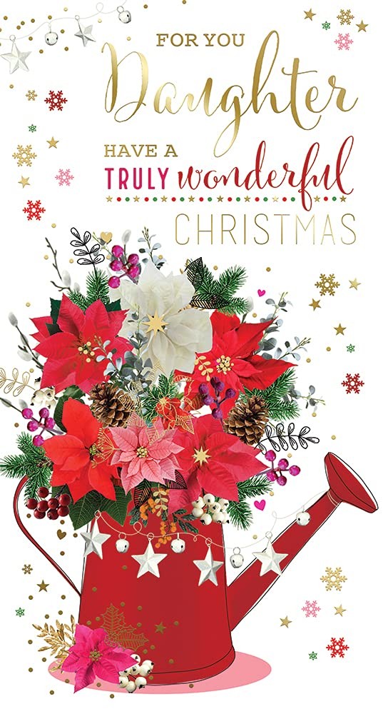 Daughter Christmas Card Have A Truly Wonderful Christmas Bright Design