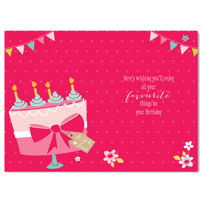 Daughter-In-Law Happy Birthday Card Cake Design Female